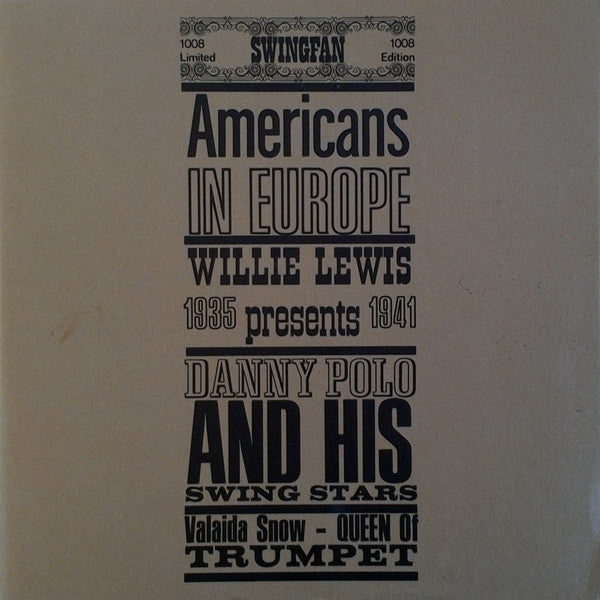 Willie Lewis Presents, Danny Polo & His Swing Stars, Valaida Snow : Americans In Europe (LP, Comp)