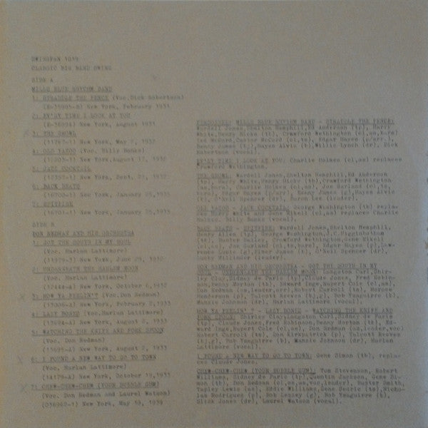 Irving Mills / Don Redman : Classic Big Band Swing (LP, Comp)