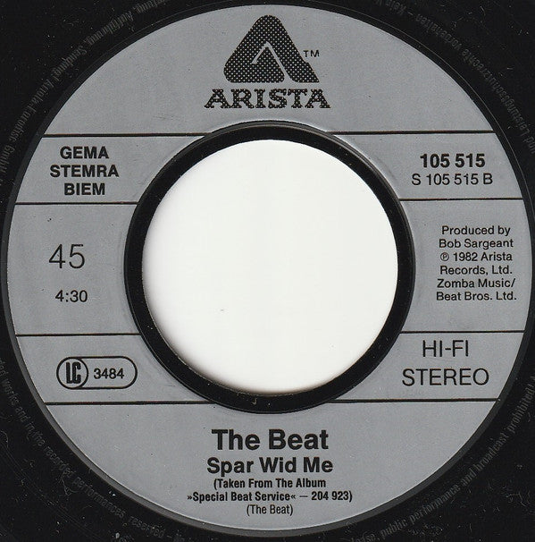 The Beat (2) : Can't Get Used To Losing You (1983 Remix Version) (7", Single)