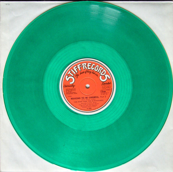 Ian Dury And The Blockheads : Reasons To Be Cheerful, Part 3 (12", Single, Gre)