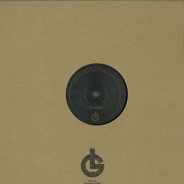 Gua Camole, Jonathan Spencer : Take It No More Ep (12")