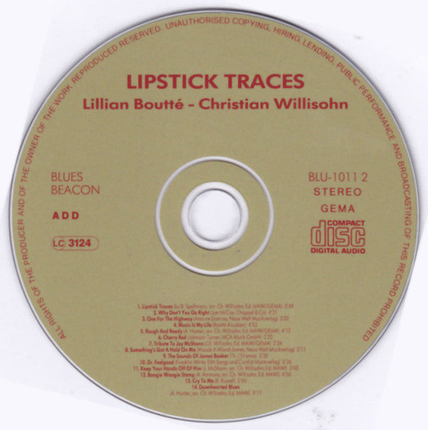 Lillian Boutté Meets Christian Willisohn : Lipstick Traces (A New Orleans R & B Session) (CD, Album)