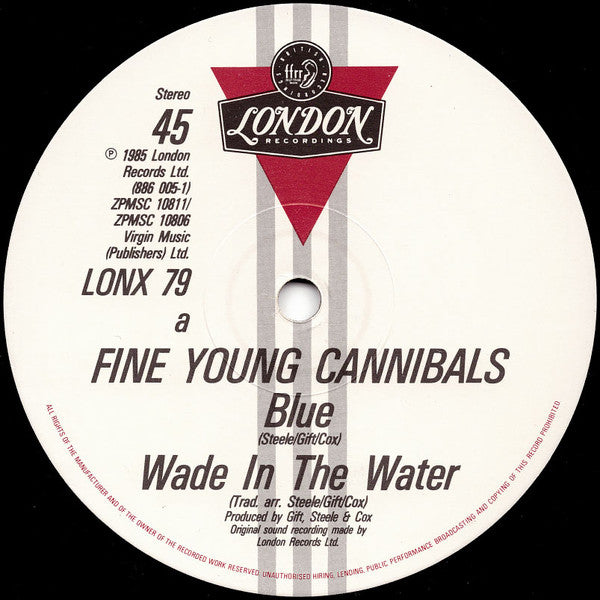 Fine Young Cannibals : Blue (12", Single)