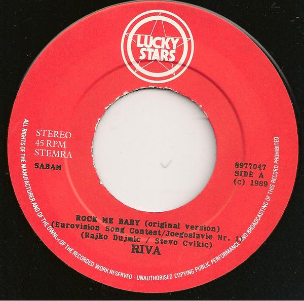 Riva (4) : Rock Me Baby (7", Single, bla)