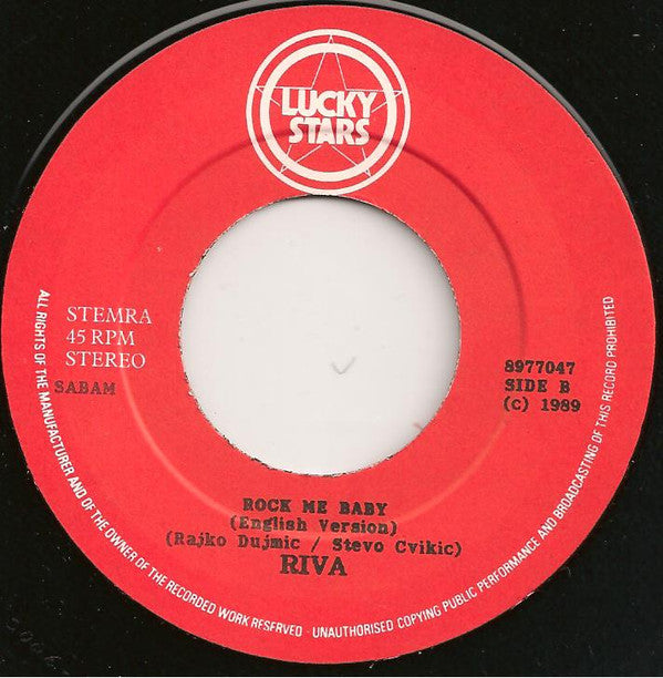 Riva (4) : Rock Me Baby (7", Single, bla)