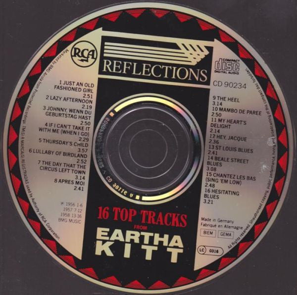 Eartha Kitt : 16 Top Tracks  (CD, Comp, Mono)