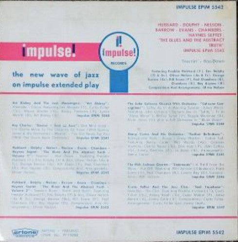 Bill Evans / Roy Haynes / Eric Dolphy / Oliver Nelson / Paul Chambers (3) / Freddie Hubbard : The Blues And The Abstract Truth #1 (7", EP, Mono)