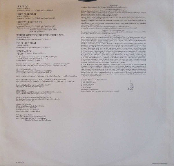 Lisa Lisa And Cult Jam* : Straight Outta Hell's Kitchen (LP, Album)
