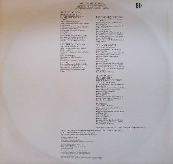 Lisa Lisa And Cult Jam* : Straight Outta Hell's Kitchen (LP, Album)