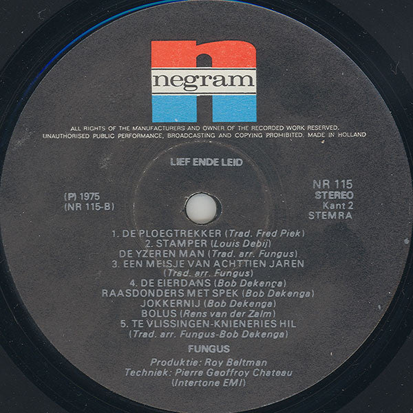 Fungus (3) : Lief Ende Leid (LP, Album, Gat)
