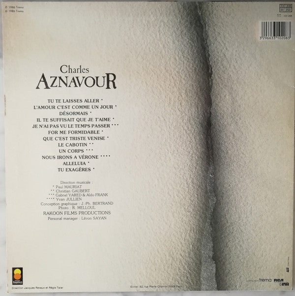 Charles Aznavour : Charles Aznavour (Tu Te Laisses Aller) (LP, Comp)
