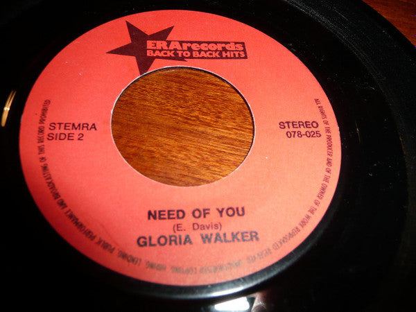 Gloria Walker : Please Don't Desert Me Baby / Need Of You (7", Single)
