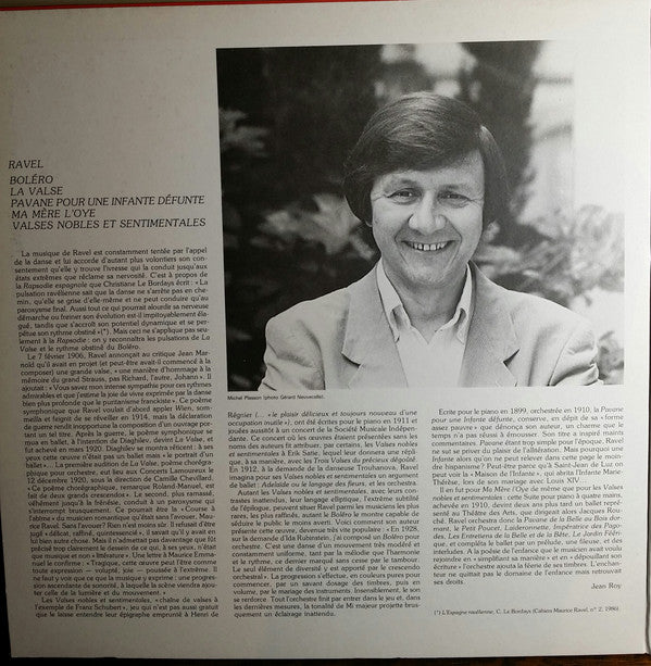 Maurice Ravel, Orchestre National Du Capitole De Toulouse, Michel Plasson : Bolero - La Valse - Pavane Pour Une Infante Défunte - Ma Mère L'Oye - Valses Nobles Et Sentimentales (LP)