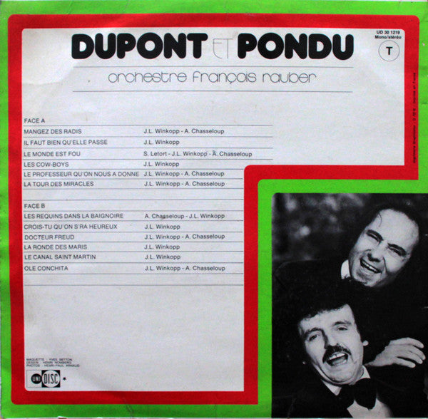 Dupont Et Pondu : Mangez Des Radis (LP, Album)