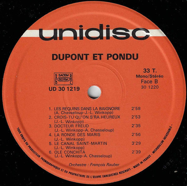 Dupont Et Pondu : Mangez Des Radis (LP, Album)