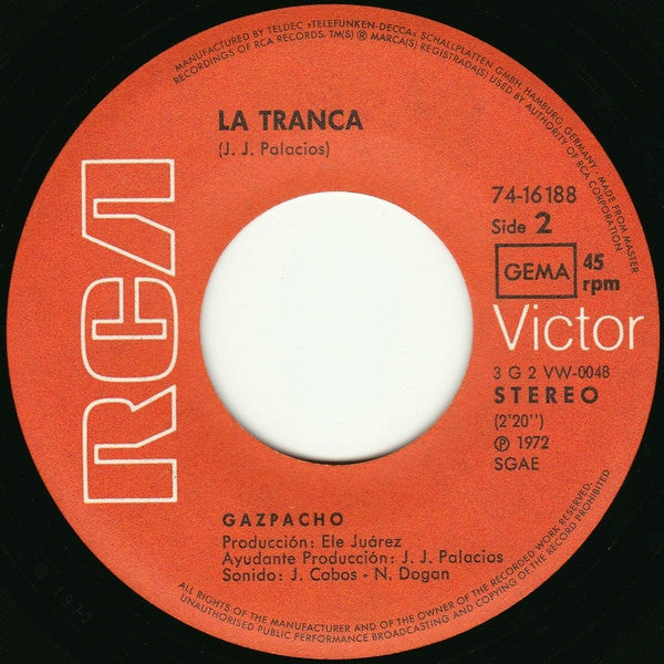 Gazpacho (4) : ¿Que Qué De Qué? (7", Single)