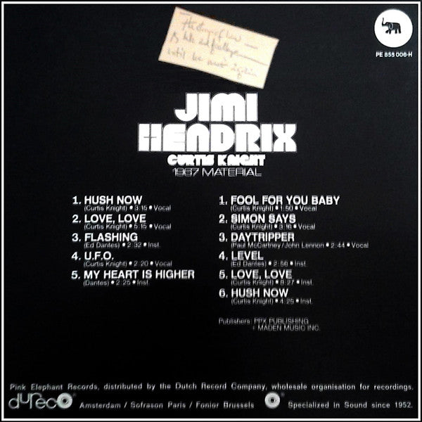 Jimi Hendrix & Curtis Knight : 1967 Material (LP, Album, Mono)