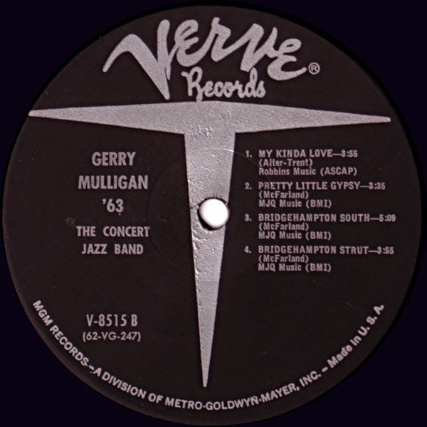 The Concert Jazz Band* : Gerry Mulligan '63 (LP, Album, Mono)