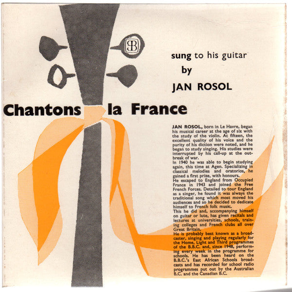 Jan Rosol : Chantons La France (7")