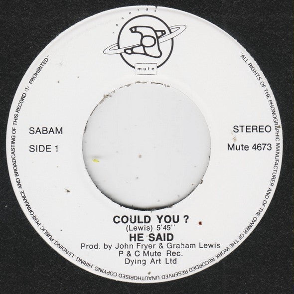 He Said : Could You? (7")