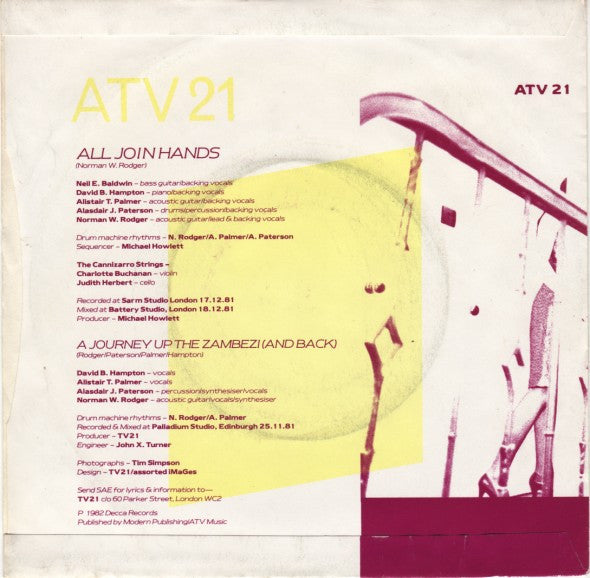 TV21 With The Cannizarro Strings : All Join Hands (7", Single, Pap)