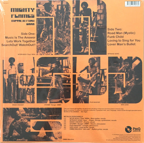 Mighty Flames : Metalik Funk Band (LP, Album, RE)