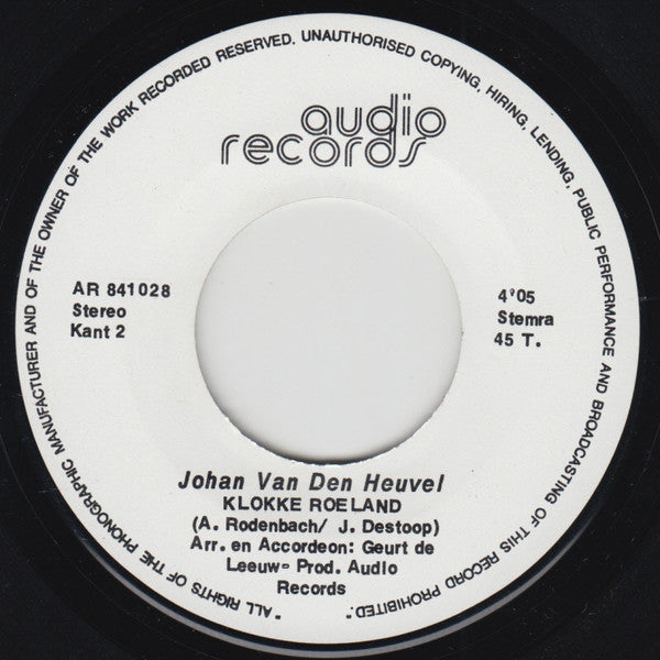 Johan van den Heuvel : Noordzeestrand (7", Single)