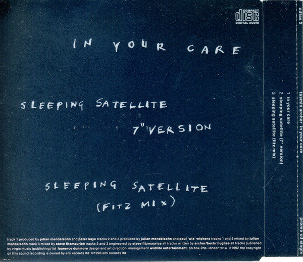 Tasmin Archer : In Your Care (CD, Maxi, Promo)
