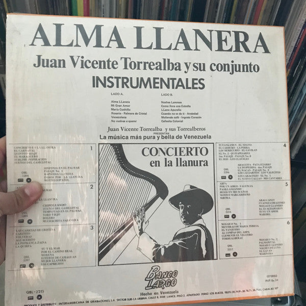 Conjunto De Juan Vicente Torrealba : Alma Llanera (LP, Album)