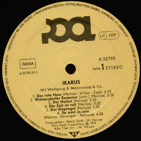 Ikarus (3) : Mit Wolfgang & Mohammad & Co. (LP, Album)