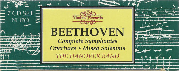 Ludwig van Beethoven, Hanover Band : Complete Symphonies • Overtures • Missa Solemnis (7xCD, Comp, Amb + Box)