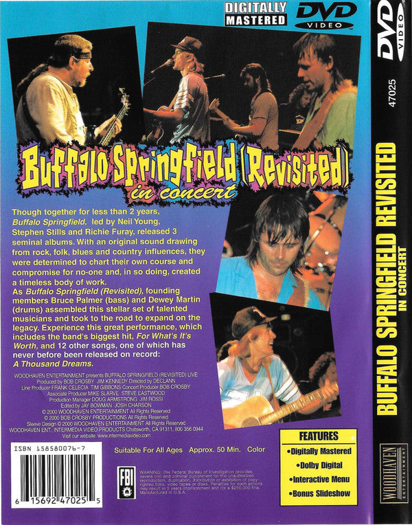 Buffalo Springfield : In Concert (DVD, NTSC)