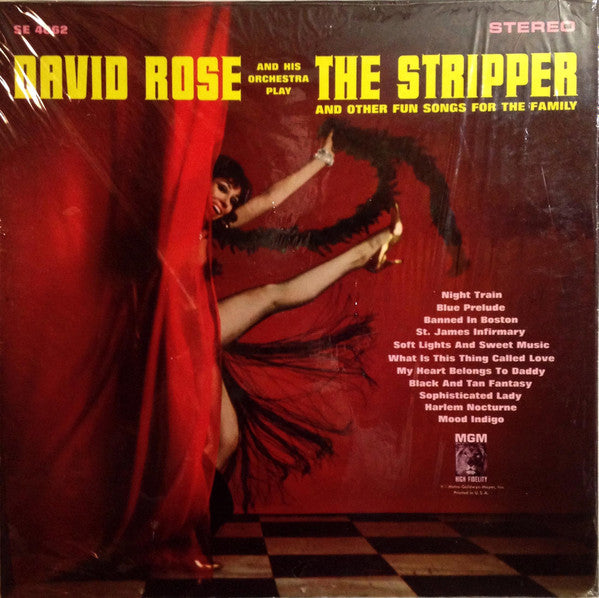 David Rose & His Orchestra : The Stripper And Other Fun Songs For The Family (LP, Album,  MG)