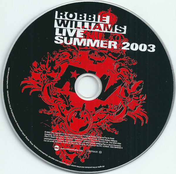 Robbie Williams : Live Summer 2003 (CD, Album, RP, Med)