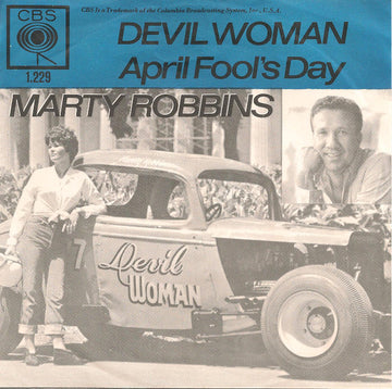 Marty Robbins : Devil Woman / April Fool's Day (7", Single, Blu)