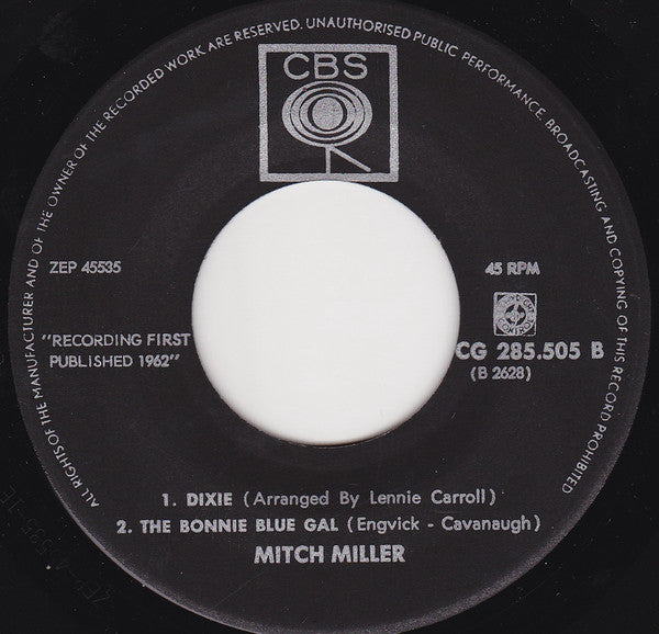 Mitch Miller : Mitch Miller (7", EP)