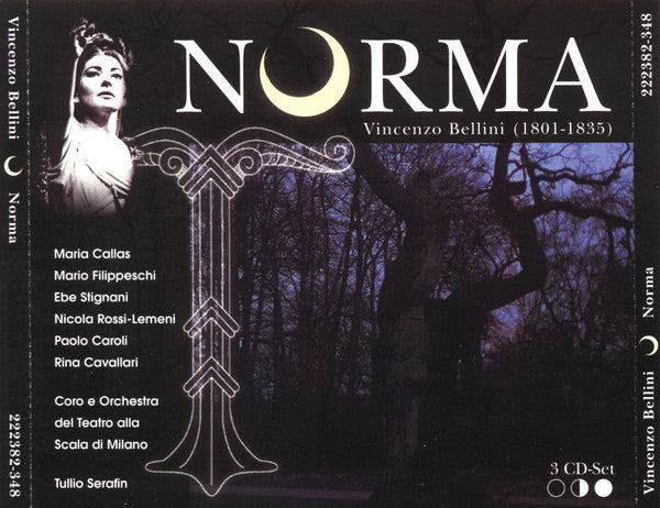 Vincenzo Bellini - Maria Callas, Mario Filippeschi, Ebe Stignani, Nicola Rossi-Lemeni, Paolo Caroli, Rina Cavallari, Coro Del Teatro Alla Scala E Orchestra Del Teatro Alla Scala, Tullio Serafin : Norma (3xCD, Album, Mono, RE, RM)