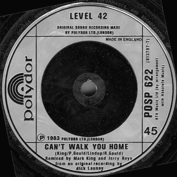 Level 42 : The Sun Goes Down (Living It Up) (7", Single, Sil)