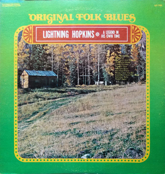 Lightning Hopkins* : A Legend In His Own Time (LP, Comp, RE)