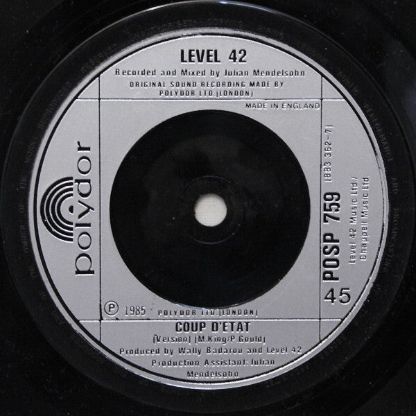 Level 42 : Something About You (7", Single, Sil)