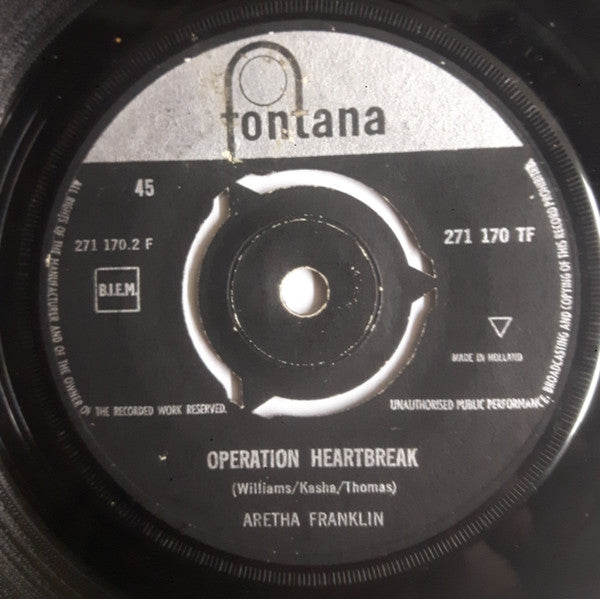 Aretha Franklin :  Rock-A-Bye Baby With A Dixie Melody (7")