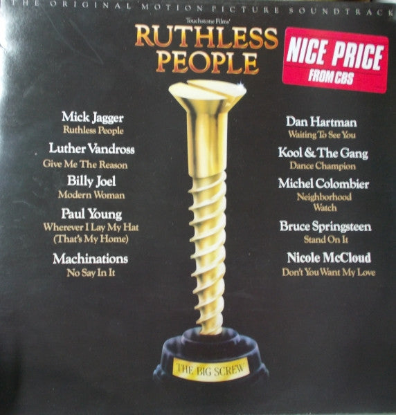 Various : Ruthless People (The Original Motion Picture Soundtrack) (LP, Album, Comp)