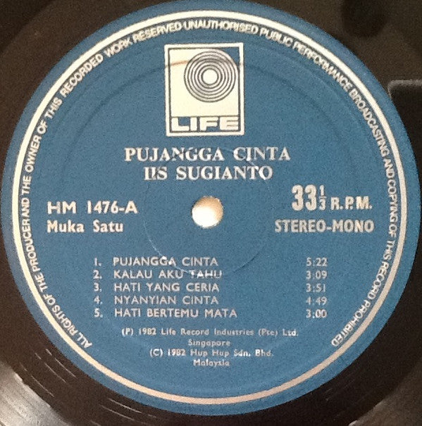 Iis Sugianto : Pujangga Cinta (LP, Album)