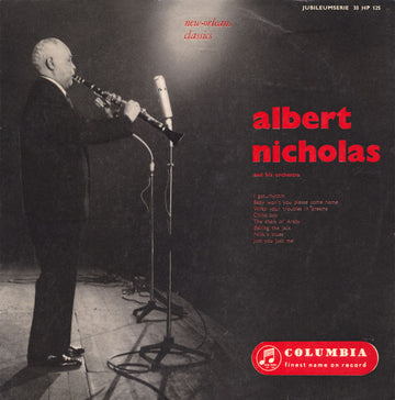 Albert Nicholas And His Orchestra : New Orleans Classics (10", Mono)