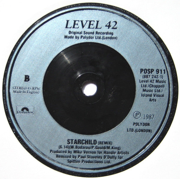 Level 42 : Children Say (7", Single, Sil)