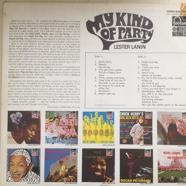 Lester Lanin : My Kind Of Party (LP, Album)