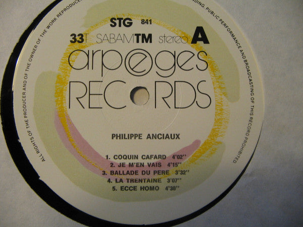 Philippe Anciaux : Coquin Cafard (12", Album)