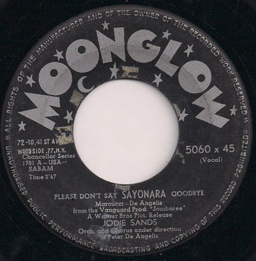 Jodie Sands : Please Don't Say Sayonara Goodbye (7", Single)