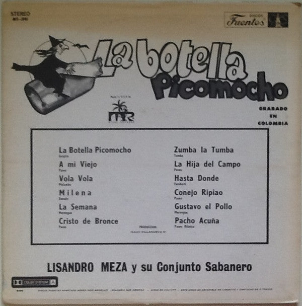 Lisandro Meza Y Su Conjunto Sabanero : La Botella Picomocho (LP, Album)