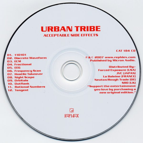 Urban Tribe : Acceptable Side Effects (CD, Album)